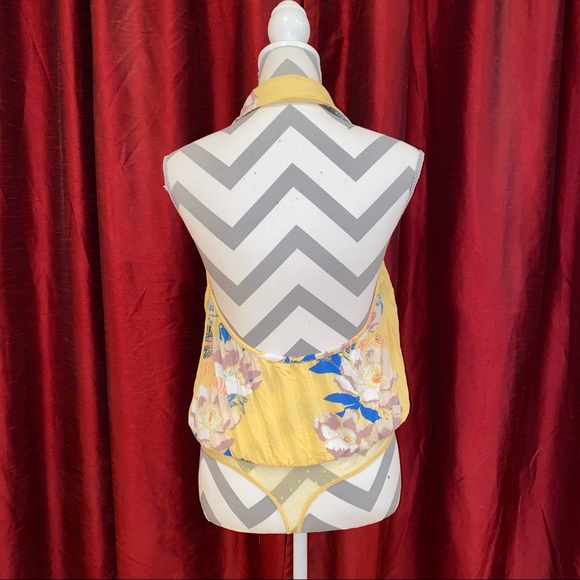 Free People Floral Halter Bodysuit - Picture 6 of 6